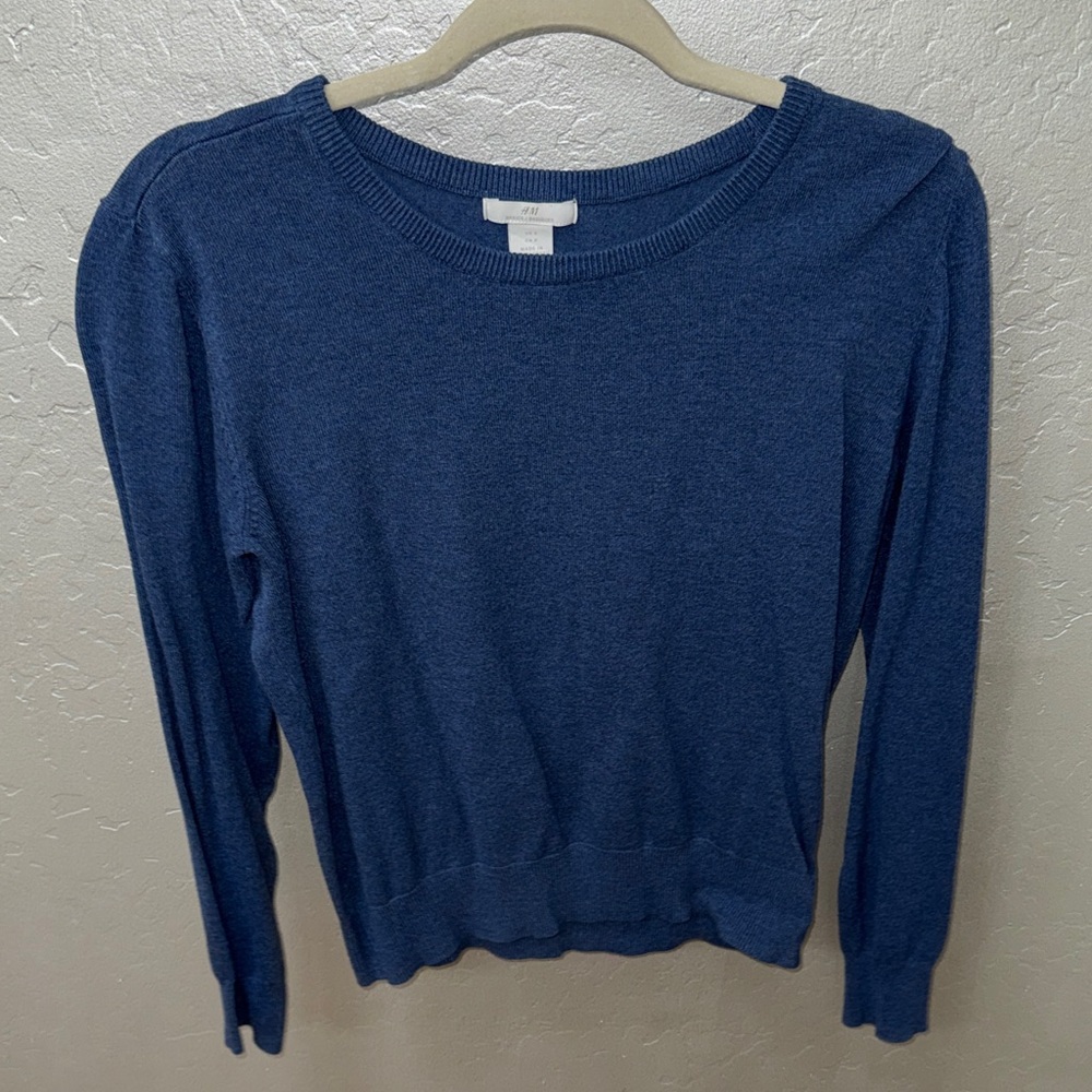 H&M Classic Blue Knit Sweater